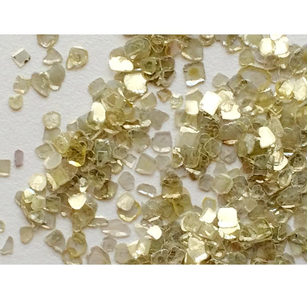 Plasterki diamentu o średnicy 3–5 mm, plastry żółtego diamentu, dowolne nieoszlifowane plastry diamentu na biżuterię, surowy diament (opcja od 0,5 ct do 2 ct), 3 MM–5 MM