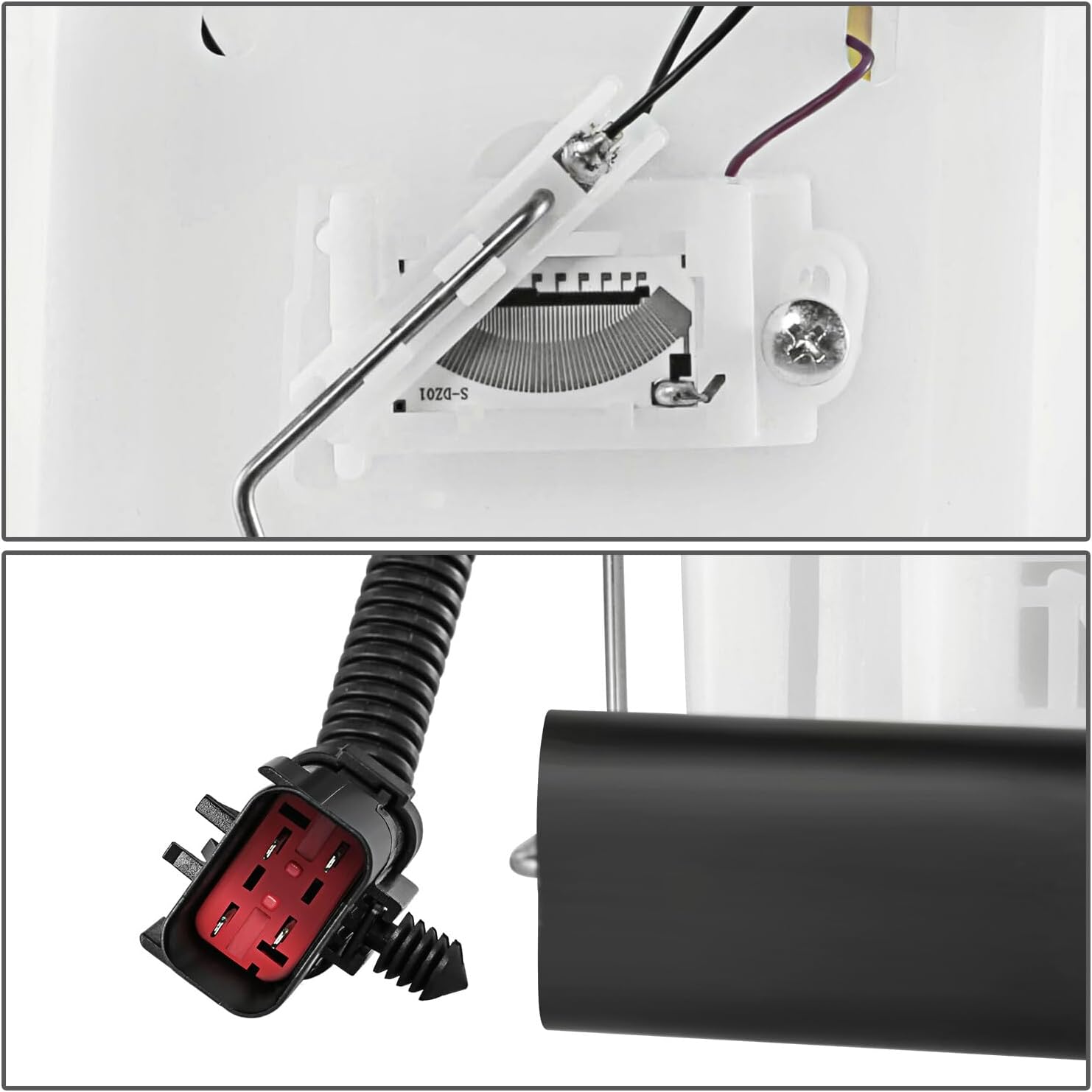 Auto Dynasty P74708M Electric Fuel Pump Module Assembly with Sending Unit Compatible with Jeep Grand Cherokee 1996, 12V, White