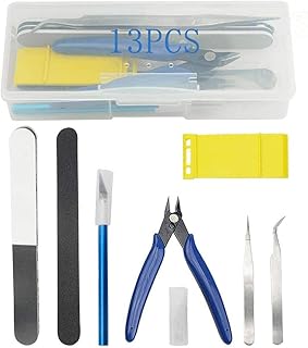 Bigstone 13 PCS Gundam Model Tools Kit Hobby Building Tools Set for Cars, Airplanes, Buildings, Gundam, Robots Models Building Repairing and Fixing ext.