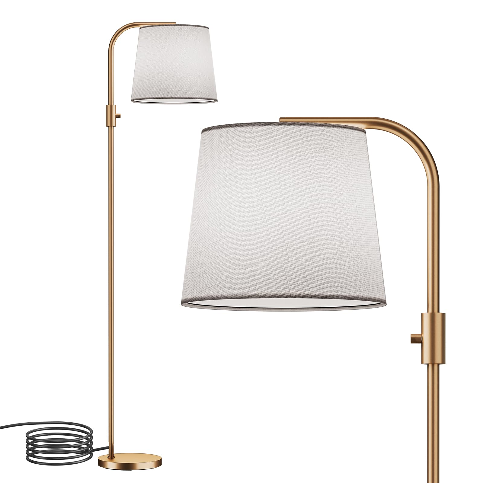 DUSKTEC Lampadaire arqué RGB connecté, contrôle App, Compatible avec Alexa