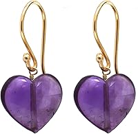 Vista 15 de Gempires Natural Heart Crystals Earring, Heart Gemstone, Energy Healing Crystals, Birthday, Gift for Her, Gemstone Jewelry Yaxaite