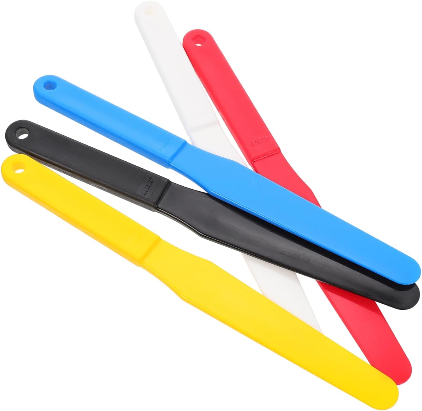 5pcs Painting Mixing Scrapers Ergonomic Oil Painting Spatulas for Random Color Palette Knives for Mixing and Spreading Oil Paints