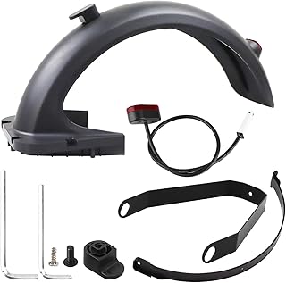 Yungeln Rear Fender Accessories Includes Rear Fender + Fender Bracket + LED Taillight Compatible with Segway Ninebot Max G30 / Max G30 E / G30 LP Electric Scooter Accessories