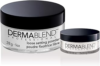 Dermablend Loose Setting Powder Makeup Gift Set, Translucent Powder Kit for Face Makeup, Mattifying Finish and Shine Control, Dermatologist Recommended, Original Translucent Gift Set