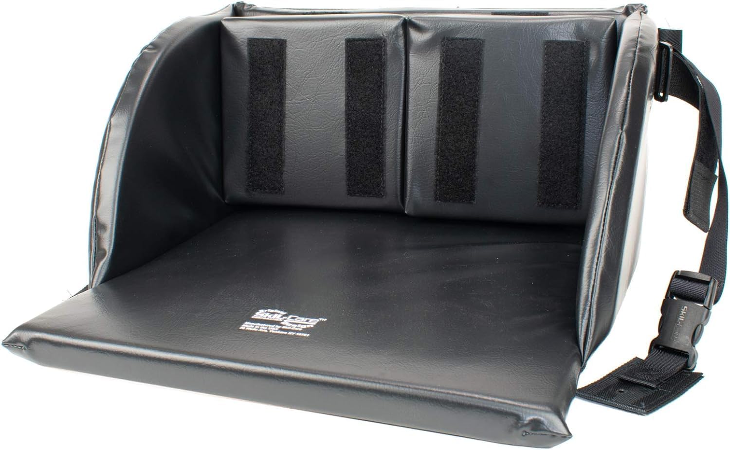 Skil-Care Comfort Foot Cradle, Fits 16”-18” Footrest for Wheelchairs, Custom Hook and Loop Fittings Designed for Various Configurations, Nylon Black Wipe Clean Material, 703410