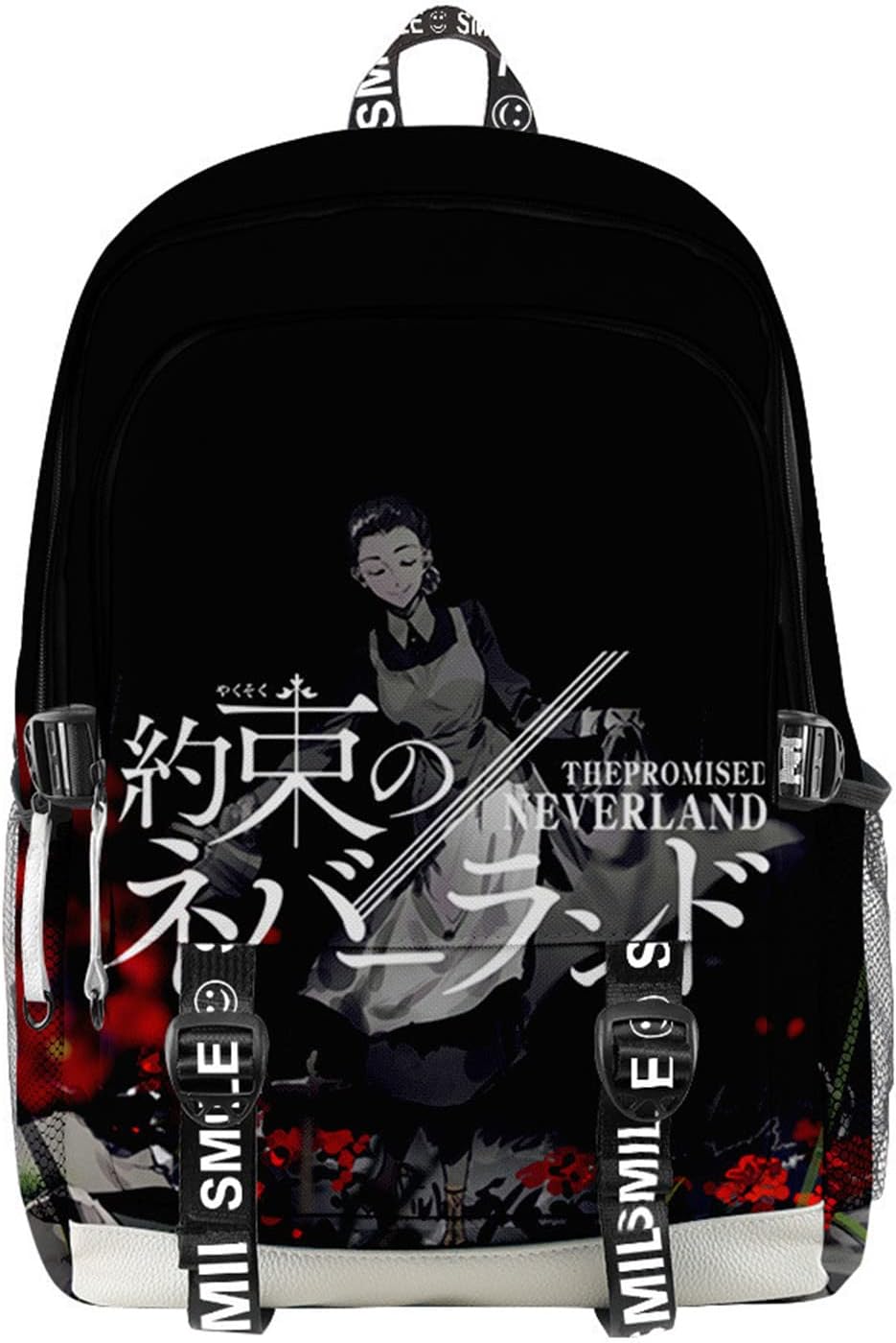 ISaikoy Anime The Promised Neverland Backpack Grace Field Laptop School Bag Bookbag 5