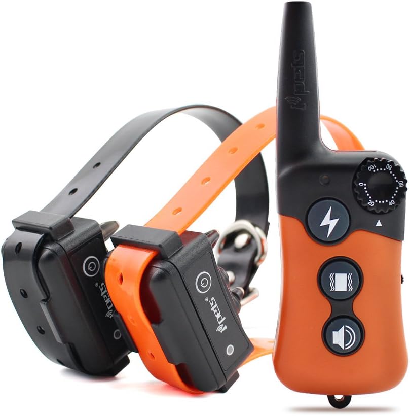 PET619-2 330 yd Remote Rechargeable & Waterproof Dog Electric Training Collar with Tone/Vibration/Static Shock E-Collar for 2 Dogs
