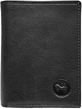 Petit Classique Portefeuille Homme en Cuir Protection RFID Blocage - idée Cadeau Noël, fête, Anniversaire (Noir Petit)
