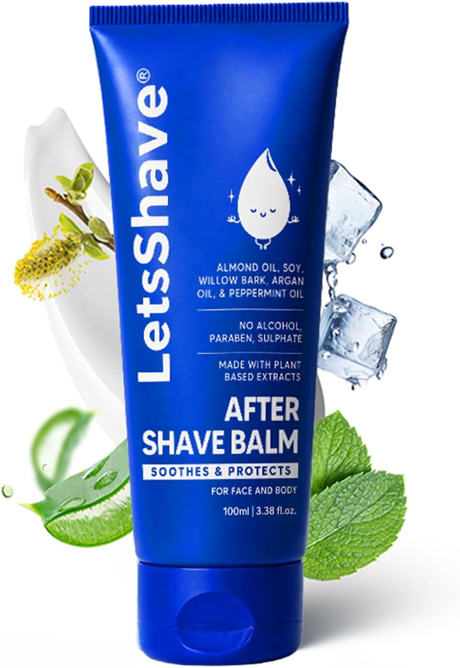 After Shave balm with Soyabean seed and Willow bark extract, Argan oil, Cooling & Refreshing- 100 ml