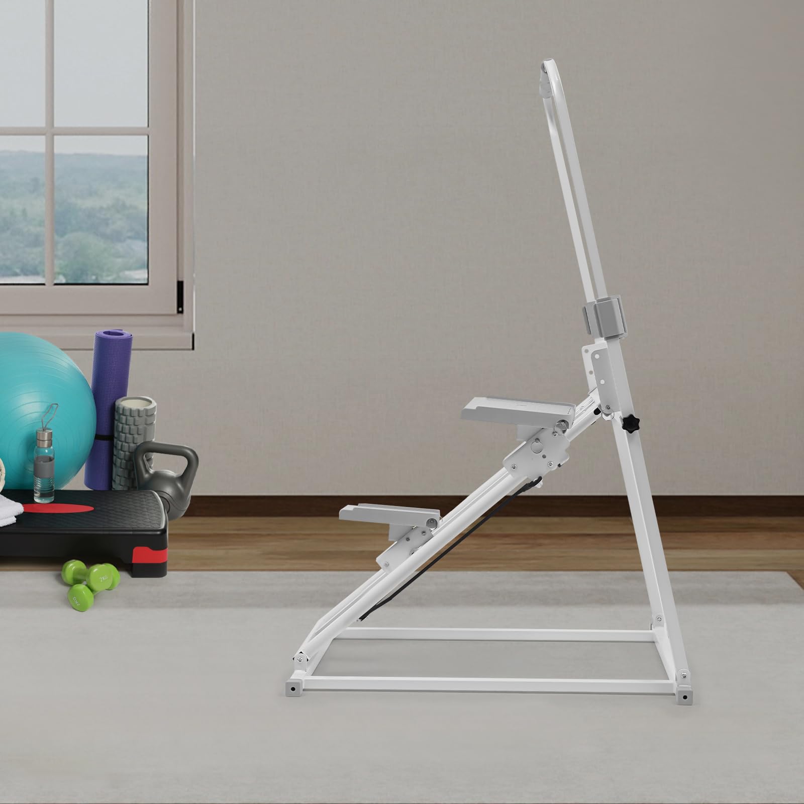 3-stopniowy regulowany kąt pedału, realistyczny trening schodowy, symuluje naturalne wchodzenie po schodach, Stairmaster do domu, wygodny uchwyt