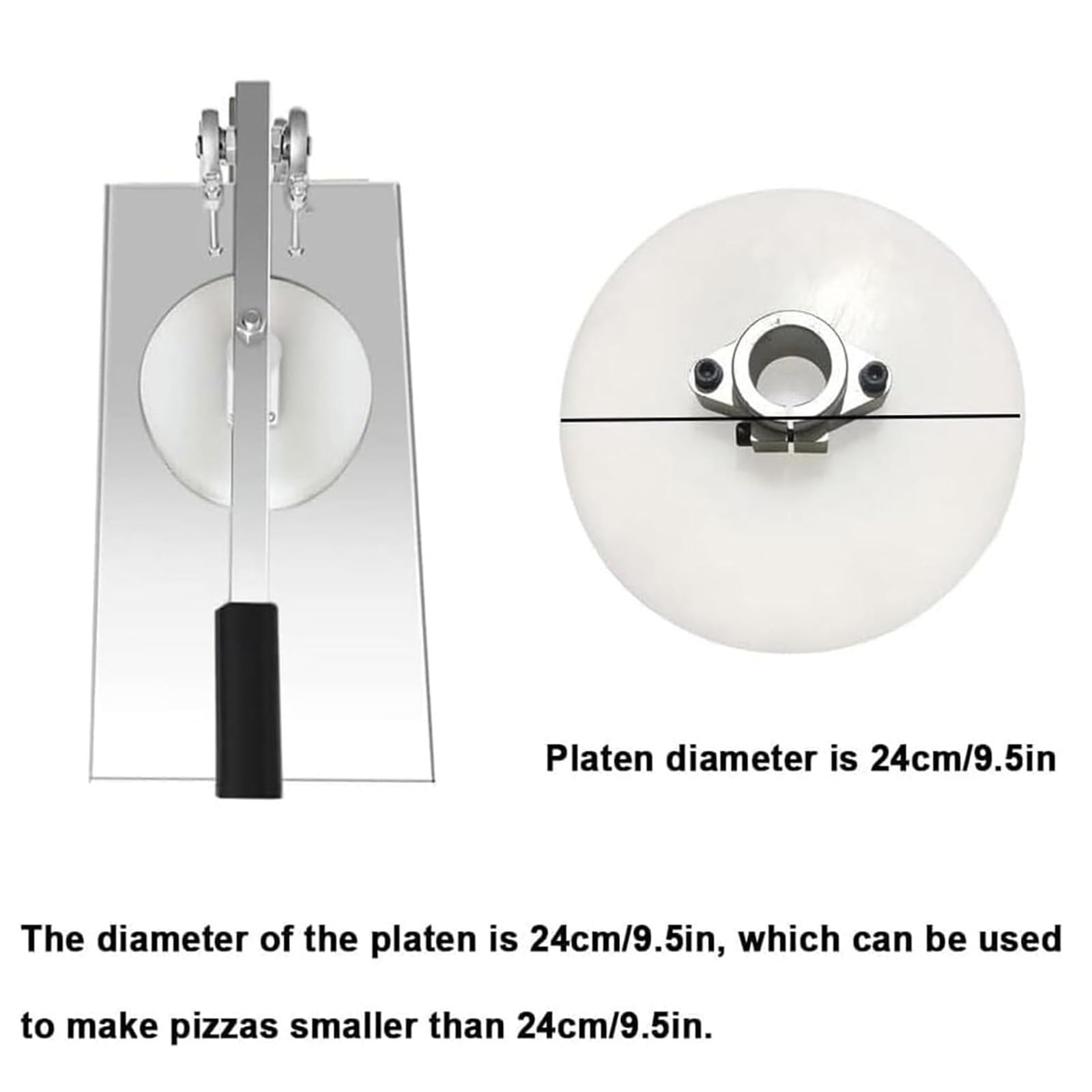 Utensili Per Teglie Per Pizza In Acciaio Inossidabile, Pressa Per Pizza Con Braccio Di Estensione Regolabile, Attrezzature Per La Preparazione Del Cibo Domestico Per Venditori Ambulanti,20CM