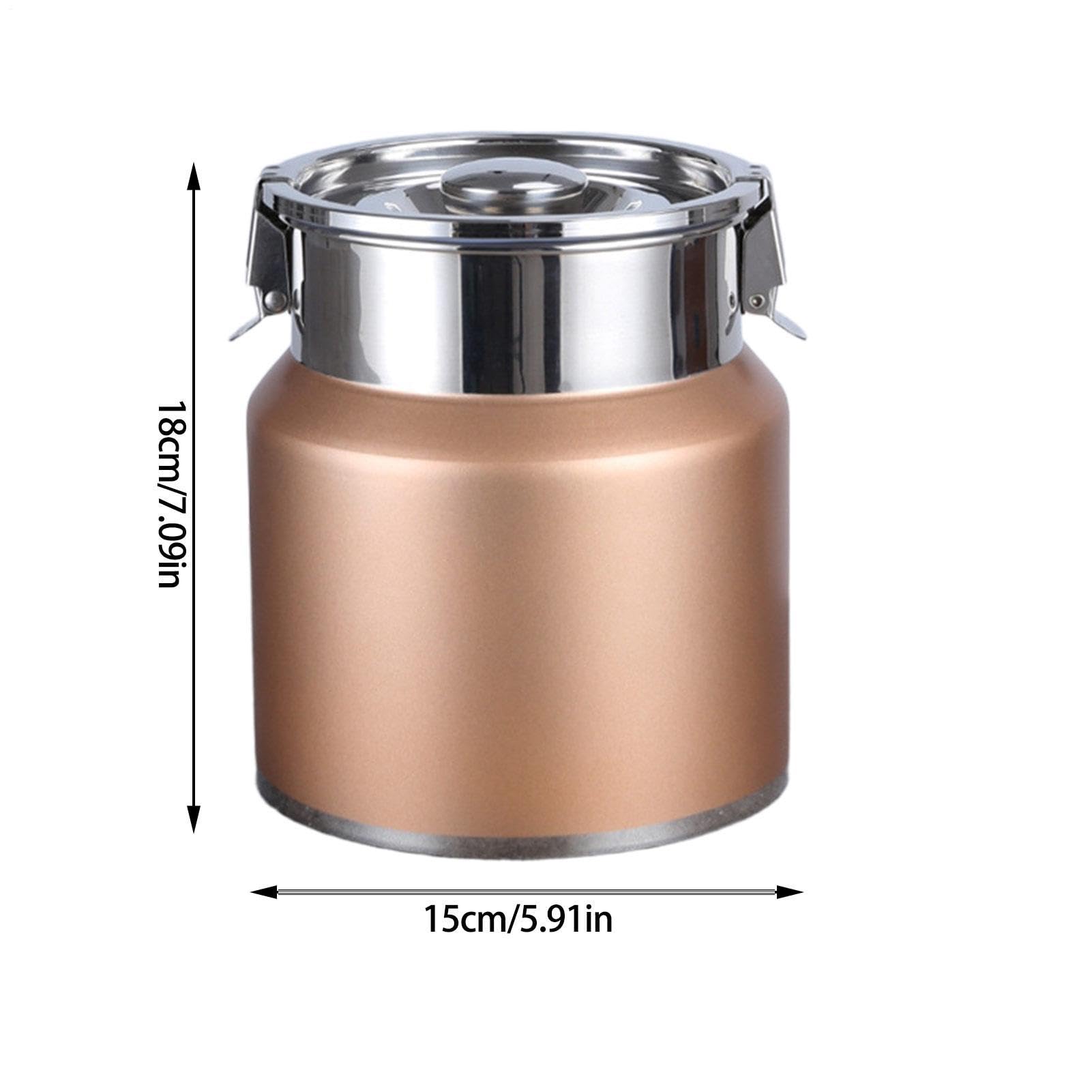 Edelstahl-Milchkanne Fleckenbeständiger Teespender mit dichtem Deckel 2,5