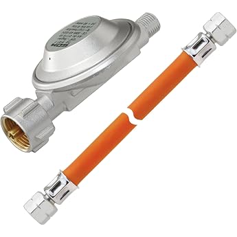 Gasprofi24 Hose regulator set operating pressure / 50 mbar/Length 150 cm