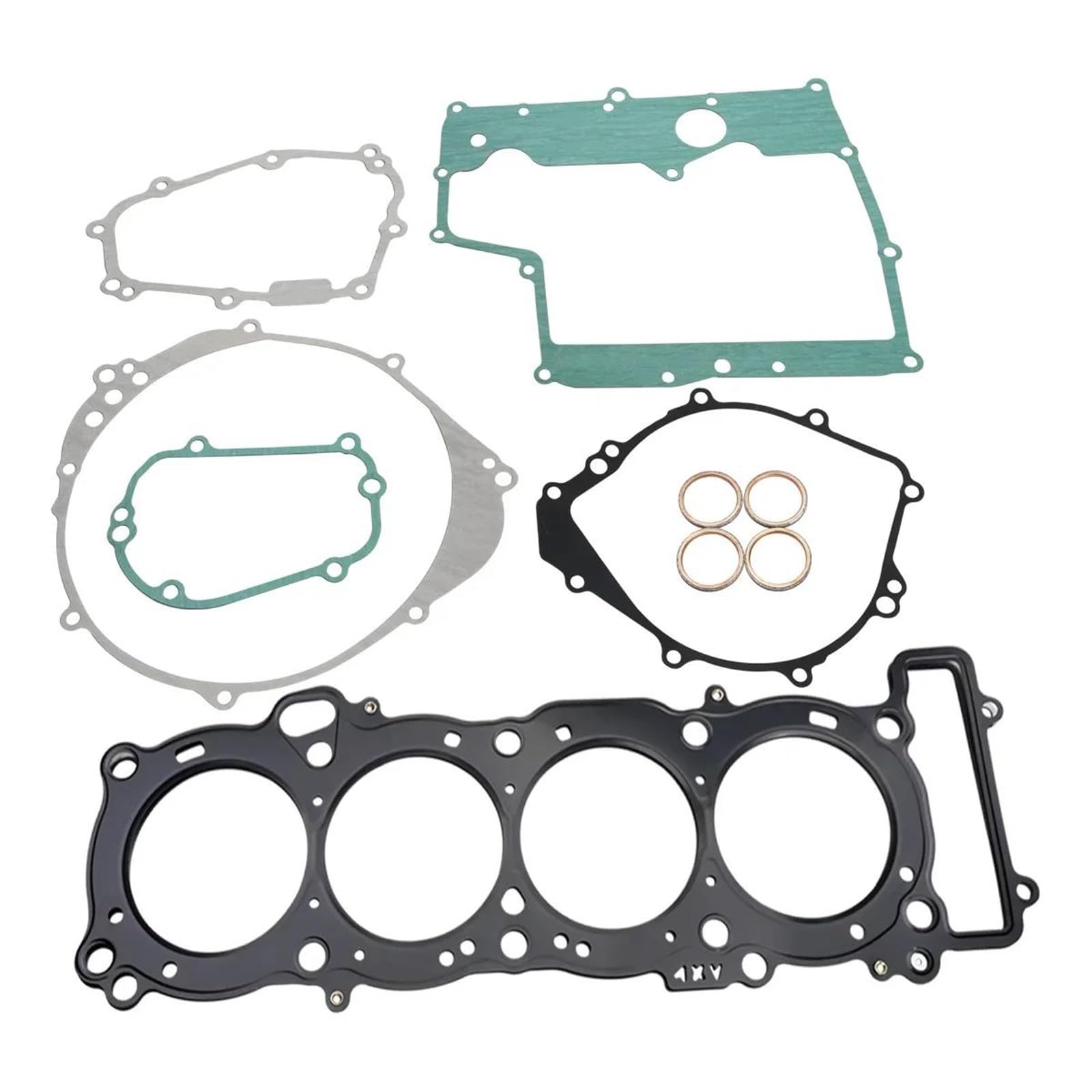 junta de papel de caucho Juego Completo Juntas Para Culata Tapa Motor Cárter Cárter Aceite Motocicleta Para Y&amaha R1 YZFR1 1998-2003