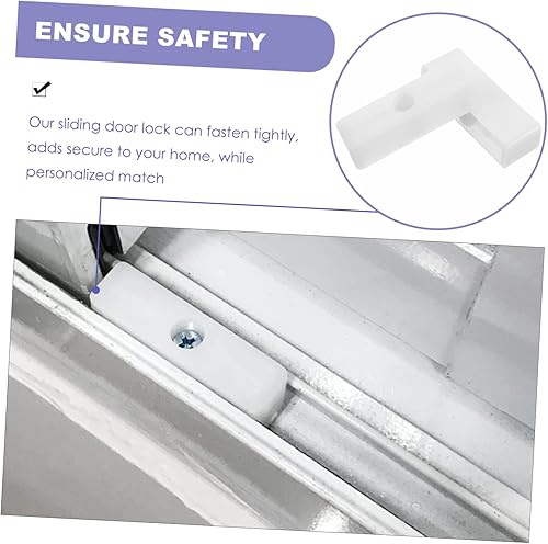 Miniatura 7 de DOITOOL 10 Uds. Tapón de ventana Cerradura de puerta corrediza Cerraduras de ventana Barra de ventana de seguridad Cerradura de ventana Cerradura de