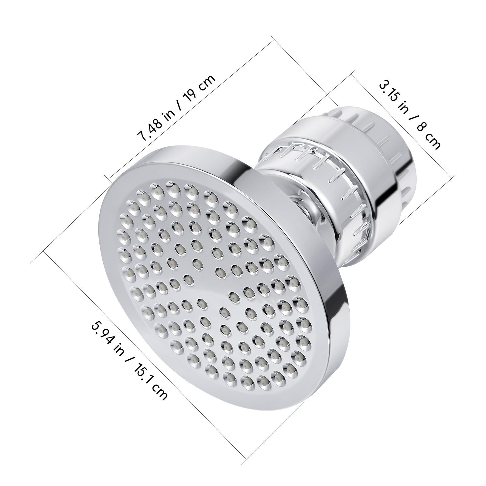 Didiseaon Filtro de Ducha para Agua Dura con Cabeza giratoria sólida y múltiples Capas de filtración, Adecuado para Uso en Ducha y purificación de Agua