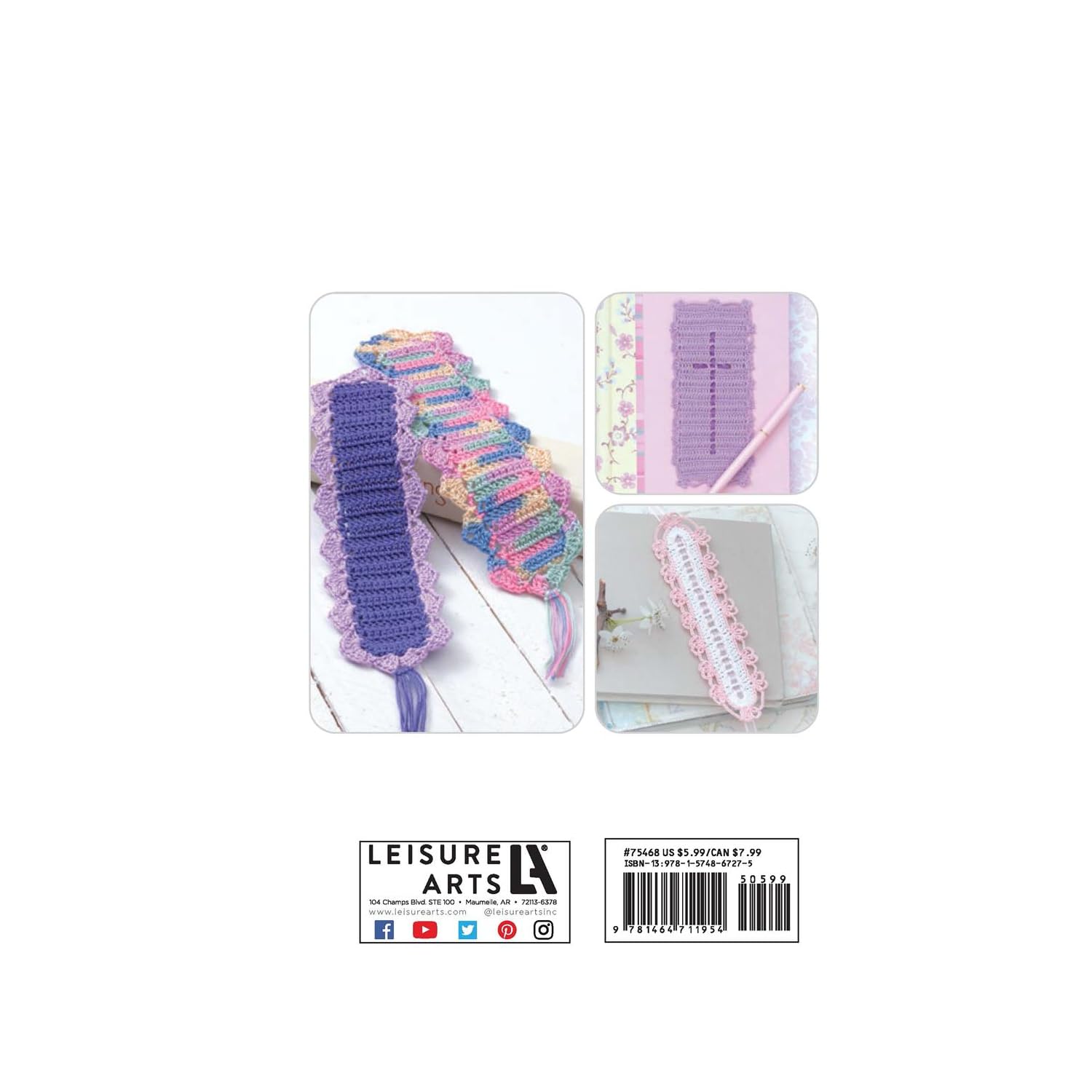 Leisure Arts Crochet Thread Bookmarks Book - Image 6