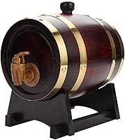 Vista 1 de Dispensador de whisky Barril de envejecimiento de roble 1.5L Barril de madera rojo vino