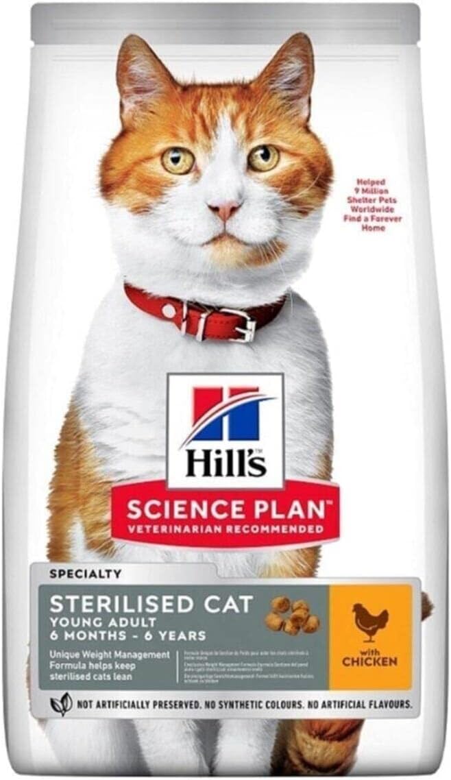 Science Plan Sterilised Young Adult Cat Food with Chicken - 3KG