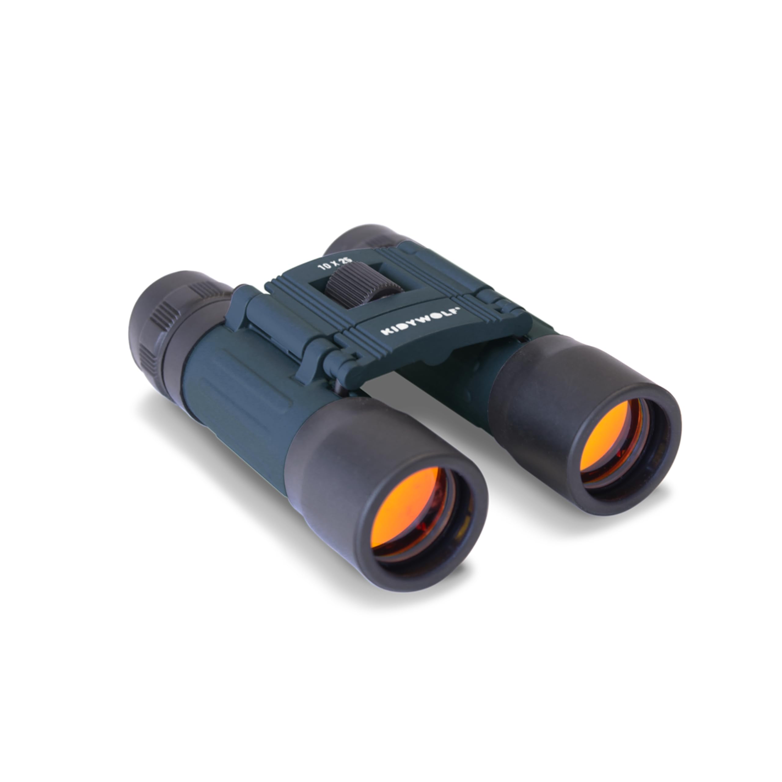 KIDYWOLF - KIDYBINOCULAR Bleu - Jumelles Enfant Compactes x10 - Kit Explorateur avec Boussole et Étui - Jeu d'Observation Nature dès 5 Ans