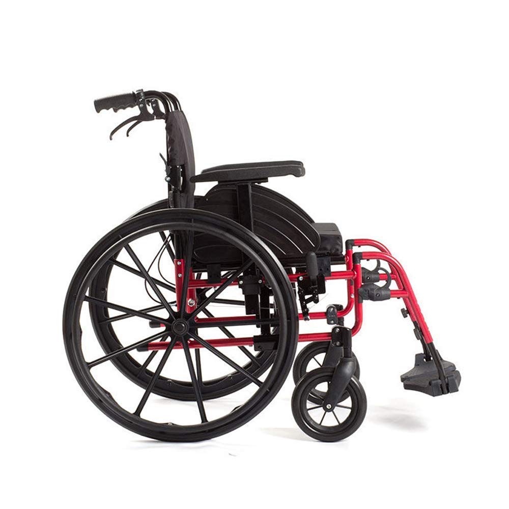 Wózek Inwalidzki Krzesło Rehabilitacyjne, Wózek Inwalidzki, Sportowe Wózki Inwalidzkie 15 Kg Ergonomiczny Przenośny Składany Wygodny Podłokietnik Oparcie Siedzisko