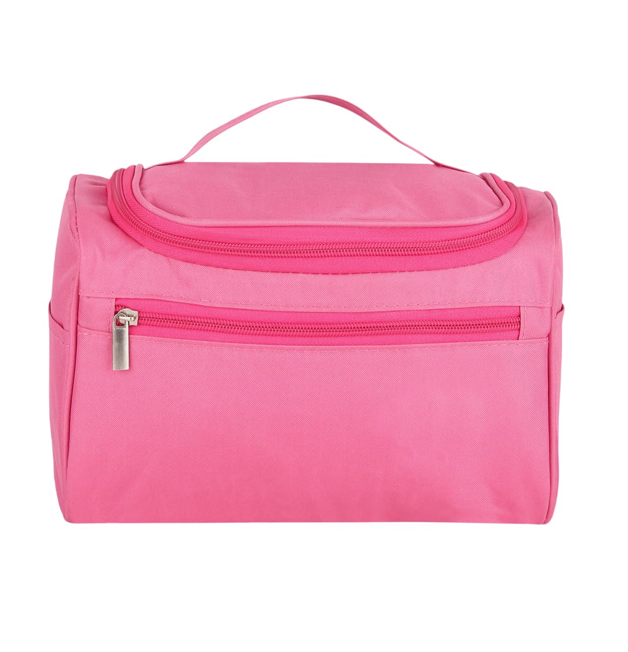 Makeup Organizer | Portable Toiletry and Skincare Storage Pouch | Zipper Makeup Case for Brushes Cosmetics and Beauty Essentials | Lightweight Travel Storage Bag Pink Pack 2-image-7
