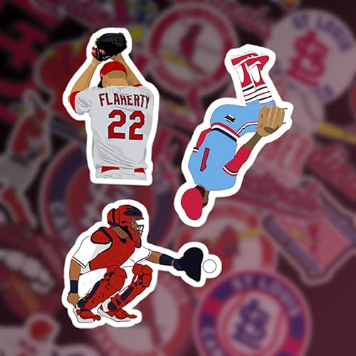 31 calcomanías de béisbol americano para botella de agua, laptop, bicicleta, computadora, motocicleta, estuche de viaje, calcomanías de vinilo