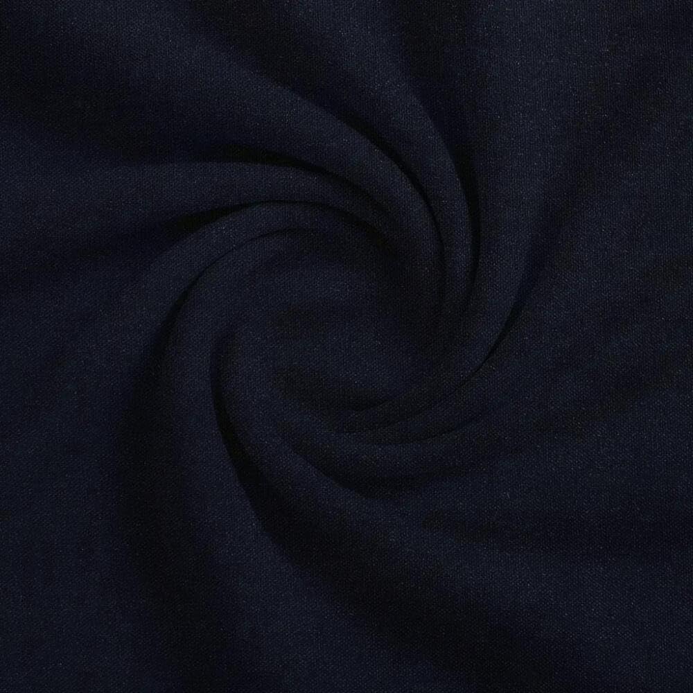 San Remo Plain Fabric with 100% Blackout Coating- 2.8 Metres Wide - 100% Polyester (Pitch Black, Cut by the Metre)