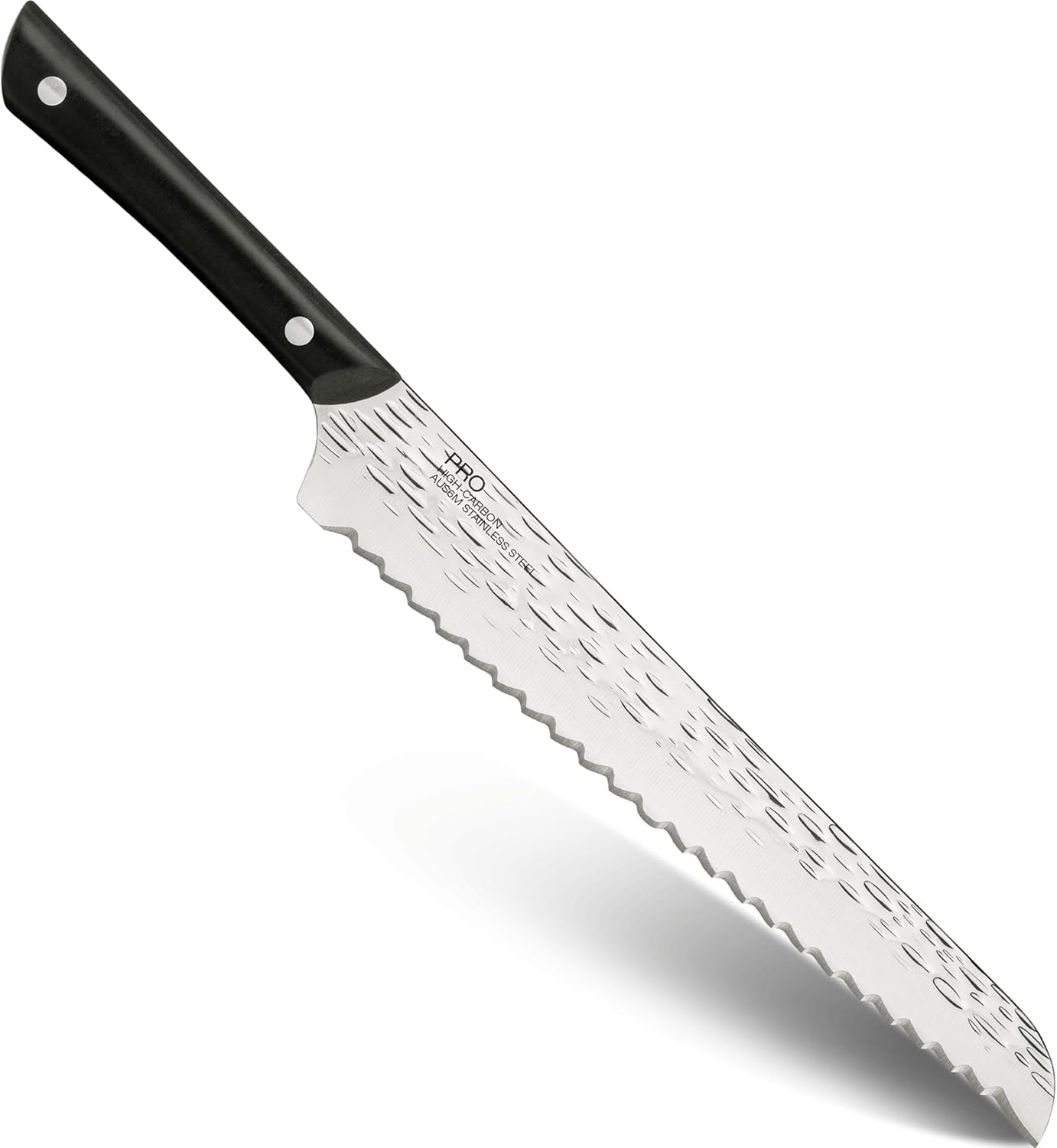 Kai PRO 9" Bread Knife, Hand Sharpened Serrated Knife, Japanese AUS6M Stainless Steel Blade, Full-Tang POM Handle, NSF Certified, Slicing Tool for Professional and Home Chefs