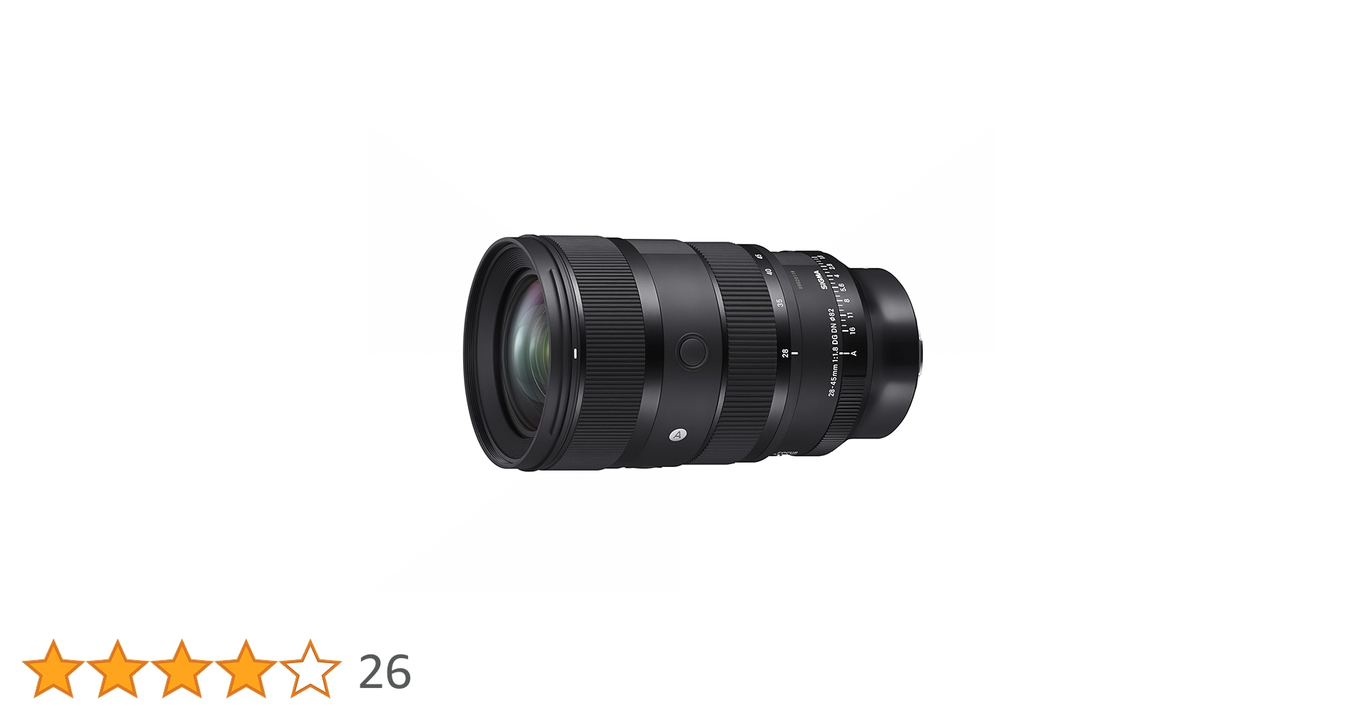 【超美品】SIGMA 28-45mm F1.8 DG DN レンズeマウント 世界初！ フルサイズ用で開放F1.8通しの大口径ズームレンズ「SIGMA 28