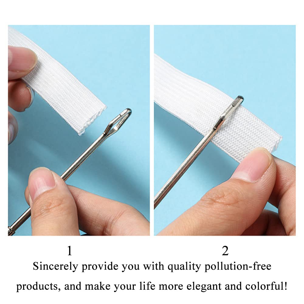 HAHIYO 3Pcs 2.6inches Stainless Steel Drawstring Threaders