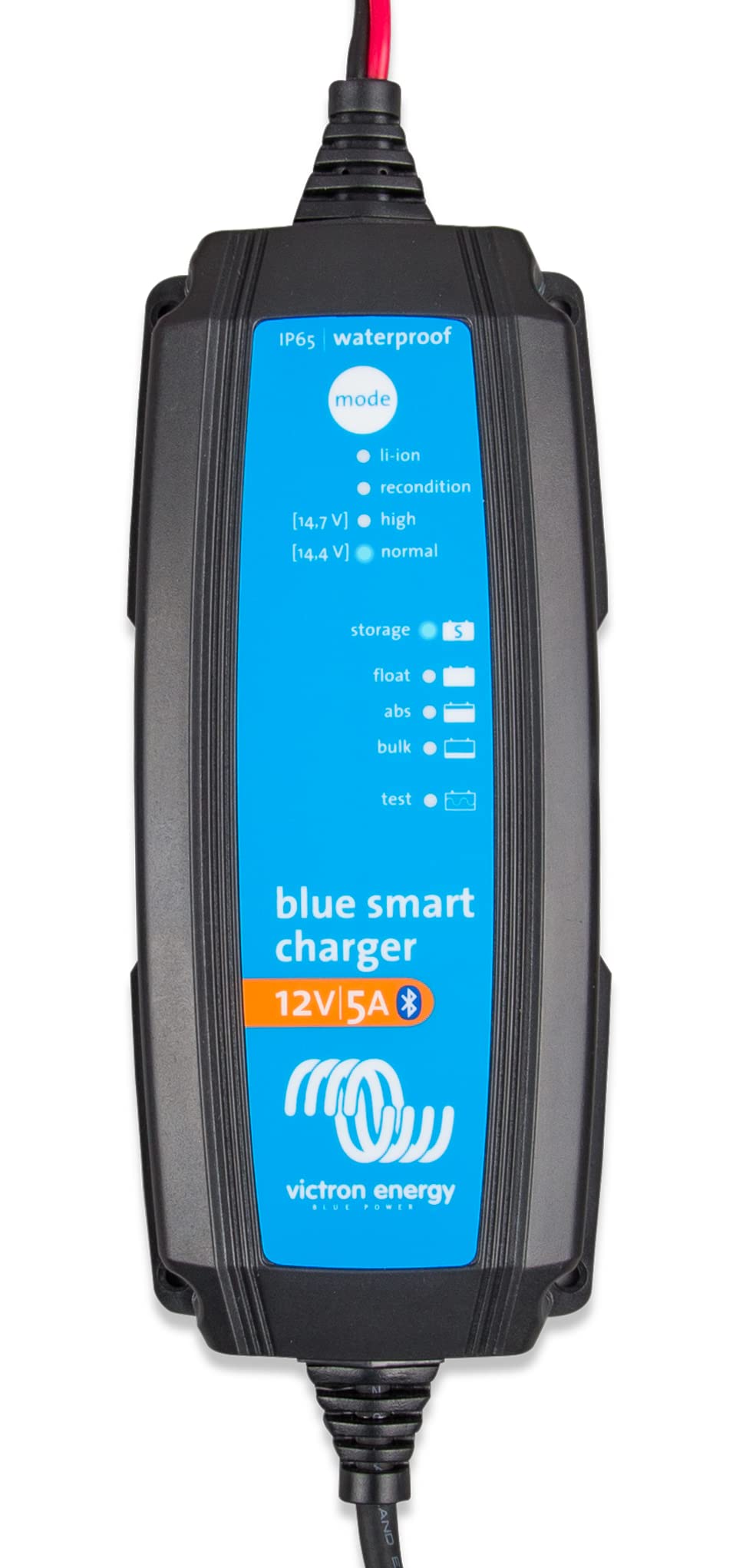 Victron Energy Blue Smart IP65 Smart Car Battery Charger 12V 5A, Trickle Charger for Car Battery and Desulfator for Motorcycle, ATV, RV, Lithium and Deep Cycle Batteries, CEE 7/17