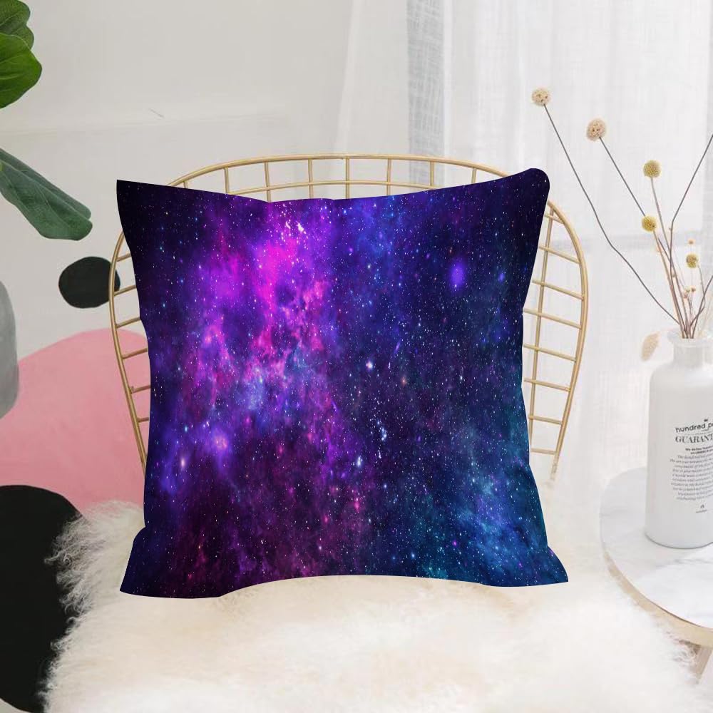 HYOSXW Cushion Cover,Throw Pillow Case Home Decorative for Living Room Bedroom Sofa Chair 16X16 Inch,planets and galaxy science fiction wallpaper. Astronomy is the scientific study,Pillowcase 40X40cm
