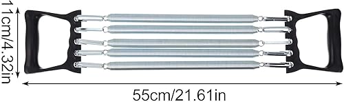 Miniatura 2 de Kisangel 1 expansor de pecho de resorte con 5 muelles, brazo de fuerza muscular, ejercicio, gimnasio, cuerda elástica para entrenamiento de fitness
