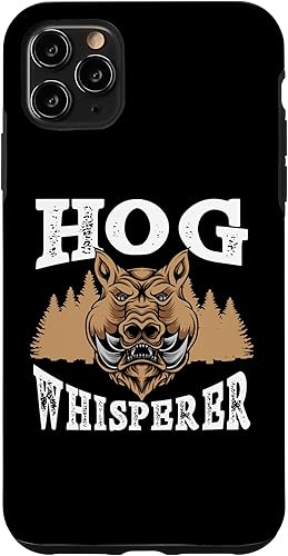 Funda para iPhone 11 Pro Max Hog Whisperer Wild Hog Jabalí Caza