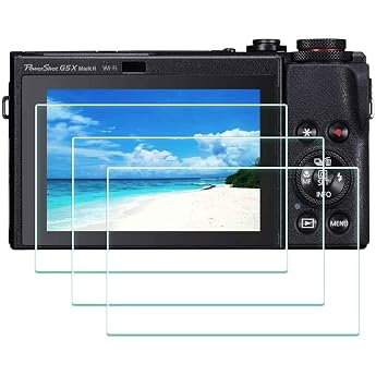 BTER G7 X Mark II Screen Protector for PowerShot Canon G9X Mark II / G9 X / G7X Mark II / G7 X / G5X Digital Camera 9H Hardness Tempered Glass Anti-Scratch Anti-Fingerprint [3 Pack]
