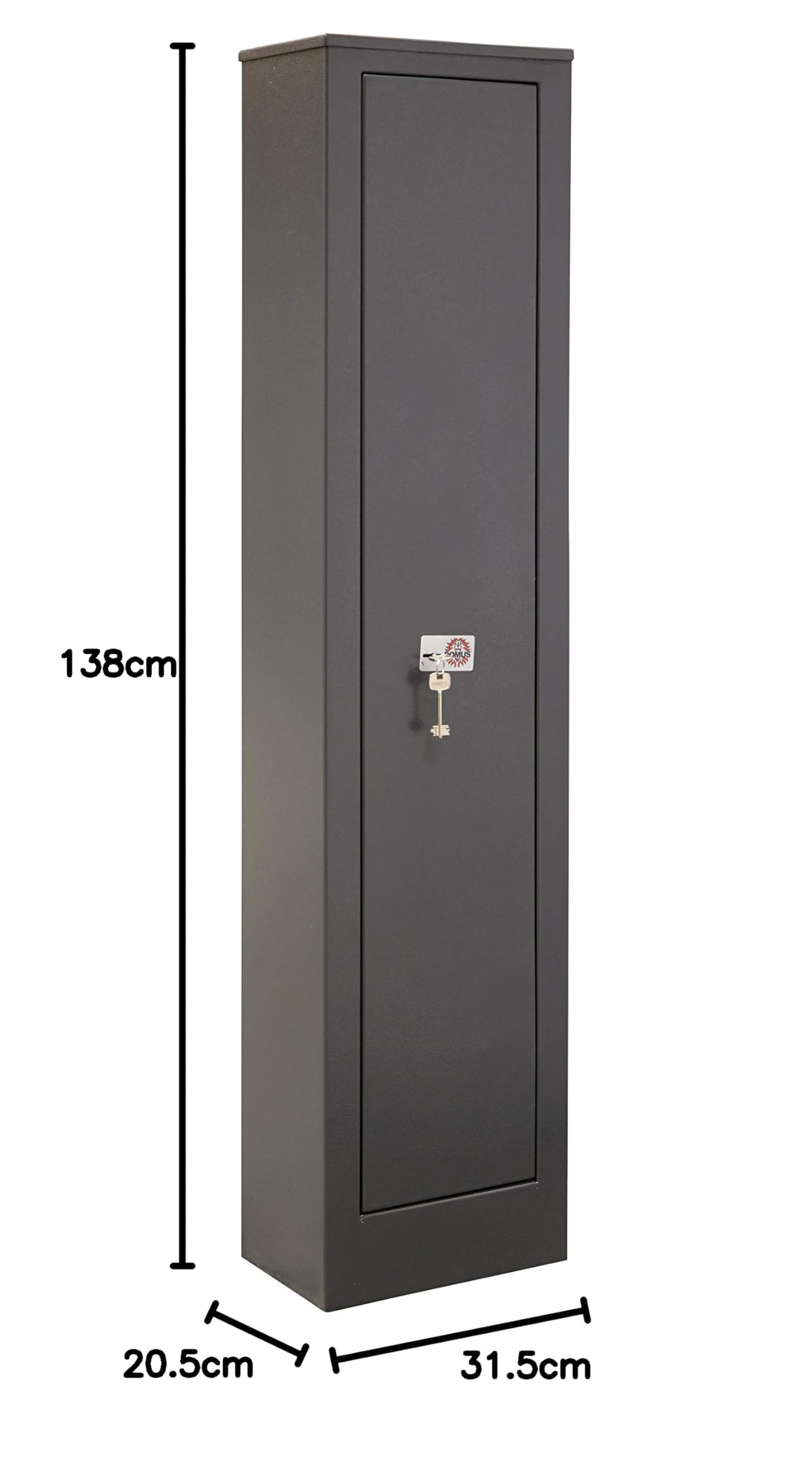 ARREGUI Braco ARM050 Armadio Portafucili a 5 Posti con Tesoretto Interno | Cassaforte Fuciliera | Cassaforte per Armi | ITALIA e FRANCIA: valido per tutte le armi | SPAGNA e PORTUGAL: non omologato