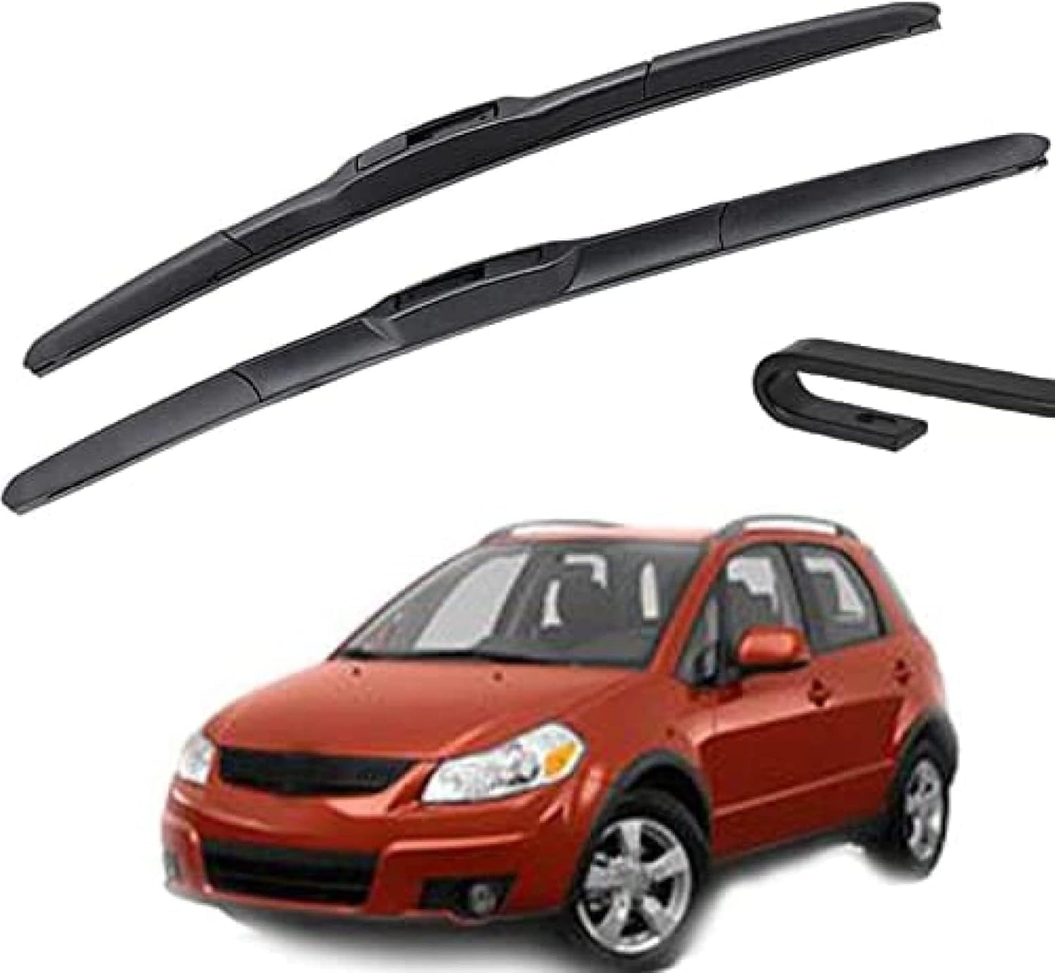 RESKIU Car Front Windshield Wiper Blade Set Replacement for Suzuki SX4 2006 2007 2008 2009 2010 2011 2012 2013 2014, All Season Windscreen Wipers Quiet Easy Installation