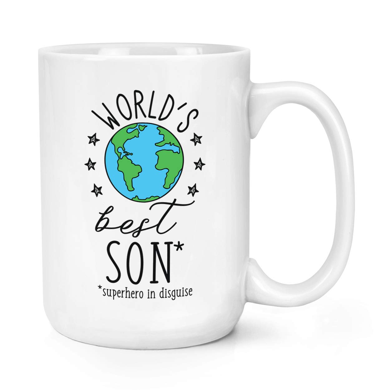 Tazza Grande Con Scritta 'This Is What An Awesome Son Looks Like' - 425 Ml - Ceramica Bianca, Lavabile In Lavastoviglie E Microonde - Regalo Originale Per Figlio