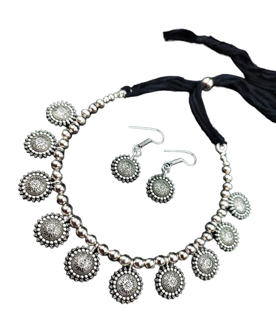 See full amazon price history chart for RaaSya Germen combo Pack of Thread Necklace With Earings - Designer oxidised jewellery set for Women/Girls (Round) RaaSya Germen combo Pack of Thread Necklace With Earings - Designer oxidised jewellery set for Women/Girls (Round) (B0D79963QP) Amazon Price History, Amazon Price Tracker