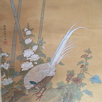 ご希望額まで値下げ@～鹿と華やかな花車～『貴妃出遊』複製工芸の掛軸 中国画美人画 ご希望額まで値下げ@～鹿と華やかな花車～『貴妃出遊』複製工芸