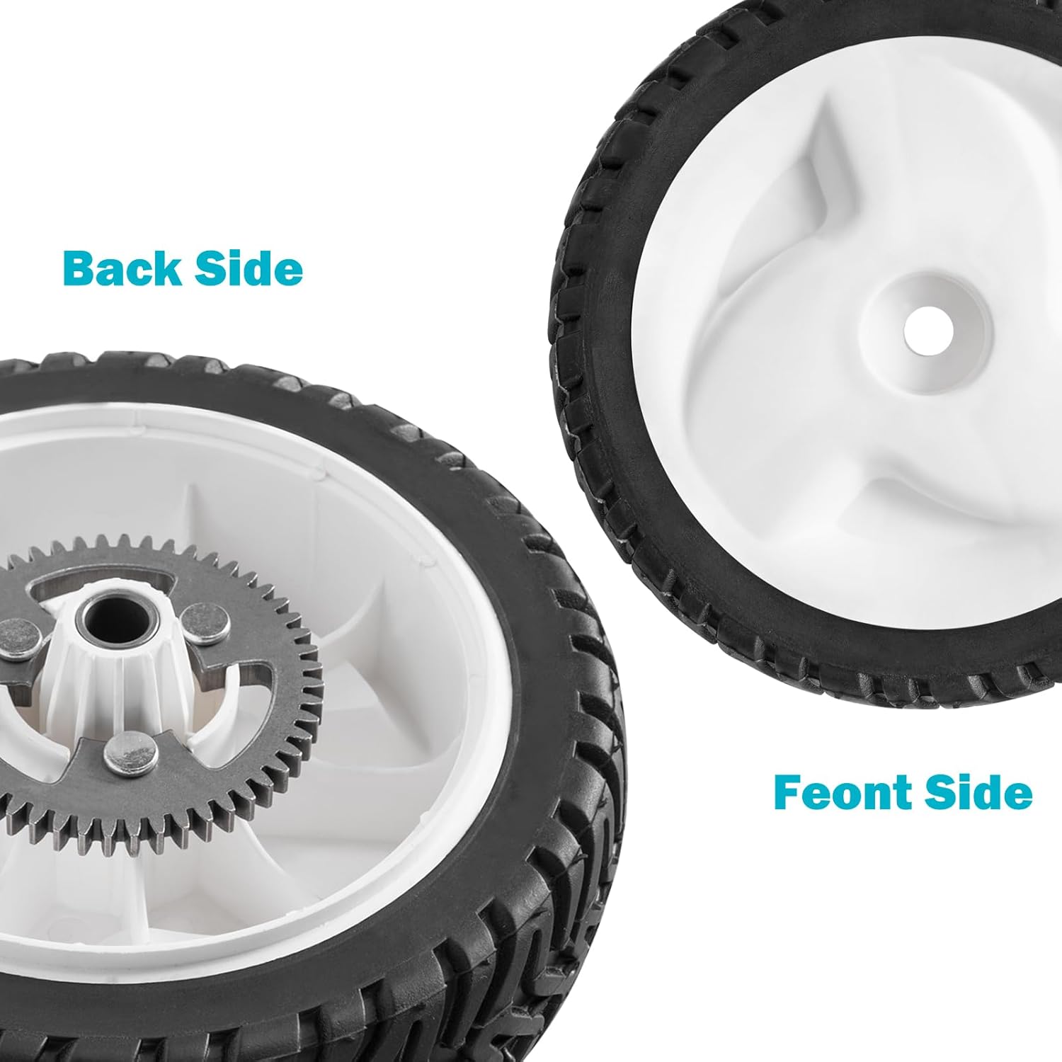 105-3036 Rear Drive Wheels For Toro 105-3036 105-3024 105-3025, 8 Inch Rear Drive Wheel 52 Gear Teeth Compatible with Toro 22" Recycler 20041 20066 20017 20068 20073 Self-Propelled Push Mower
