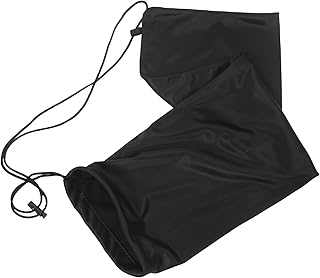 BESTonZON バドミントンラケットバッグ 糸くず防止 厚手ベルベットカバー ドローストリング式収納バッグ 2~3本用 ブラック