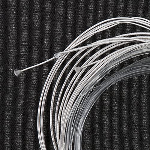 Muzcym 6Pcs Classical Guitar Strings Nylon Guitar Strings 028-043, Silver Plated Wound, Nylon Strings Core #TOP3