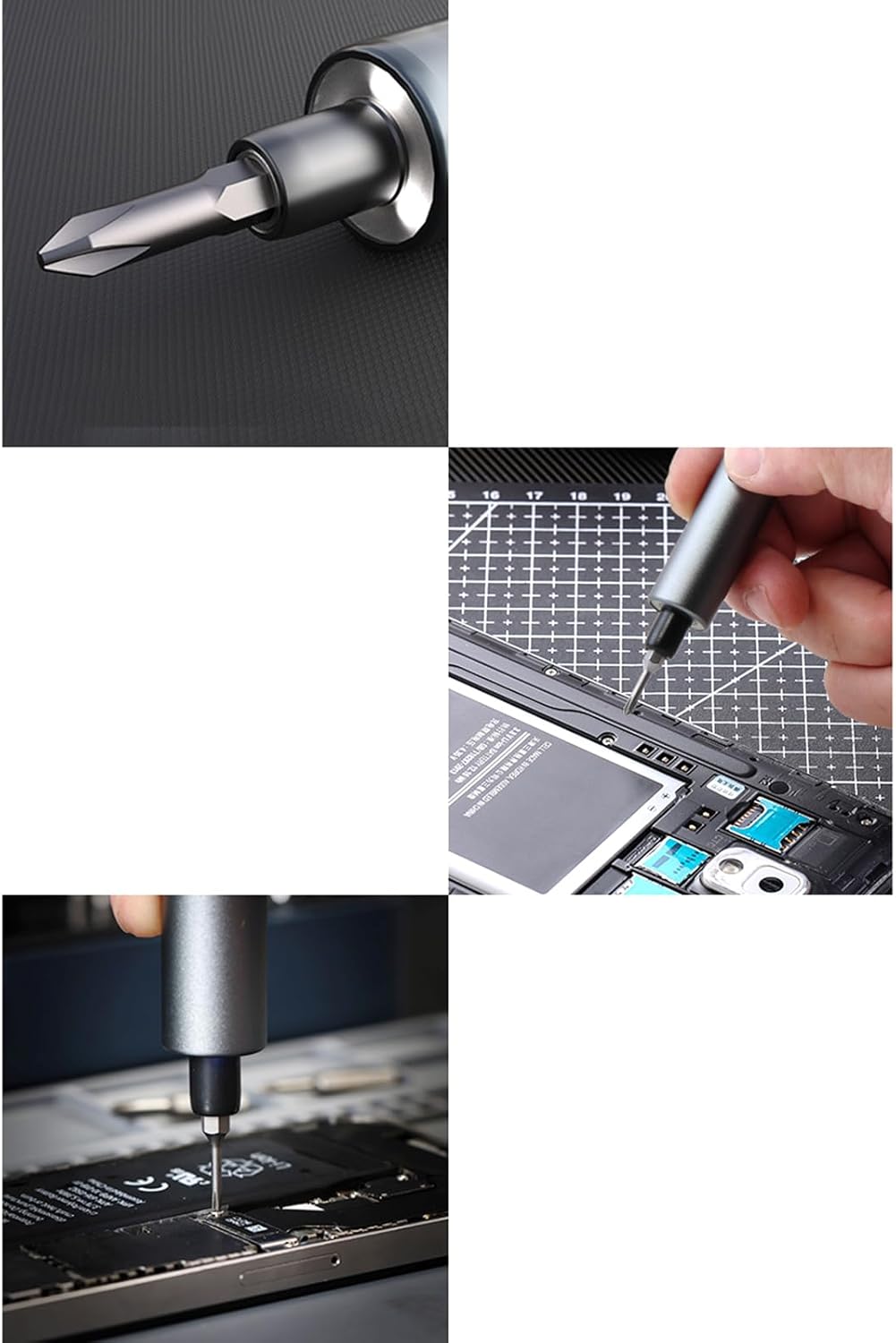 Electric Screwdriver Set Precisions USB Fast Charging Professional Screw Driver With LED Work Light Repair Power Tool