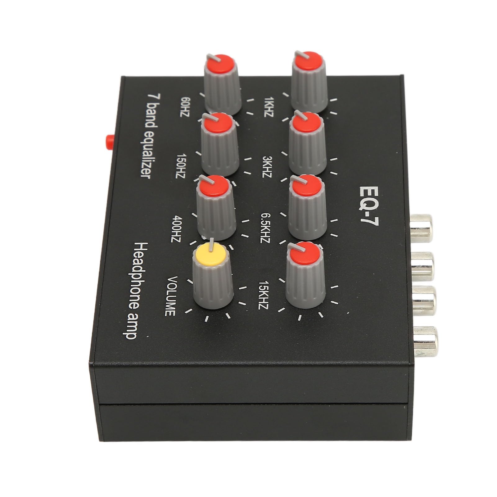 KENANLAN 7 Band Sound Equalizer,Car Audio Grafik Equalizer,Video und Peripheriegeräte,Sound Equalizer Ausgang Eingang 12 DB Hohe Basseinstellung Zweikanal Digital Equalizer Autoelektronik