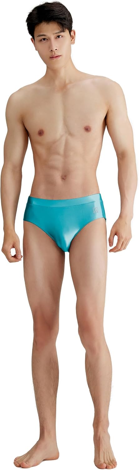 AMORESY Eros Classic Briefs for Men – Stretch Shiny Athletic Swim & Lounge Underwear