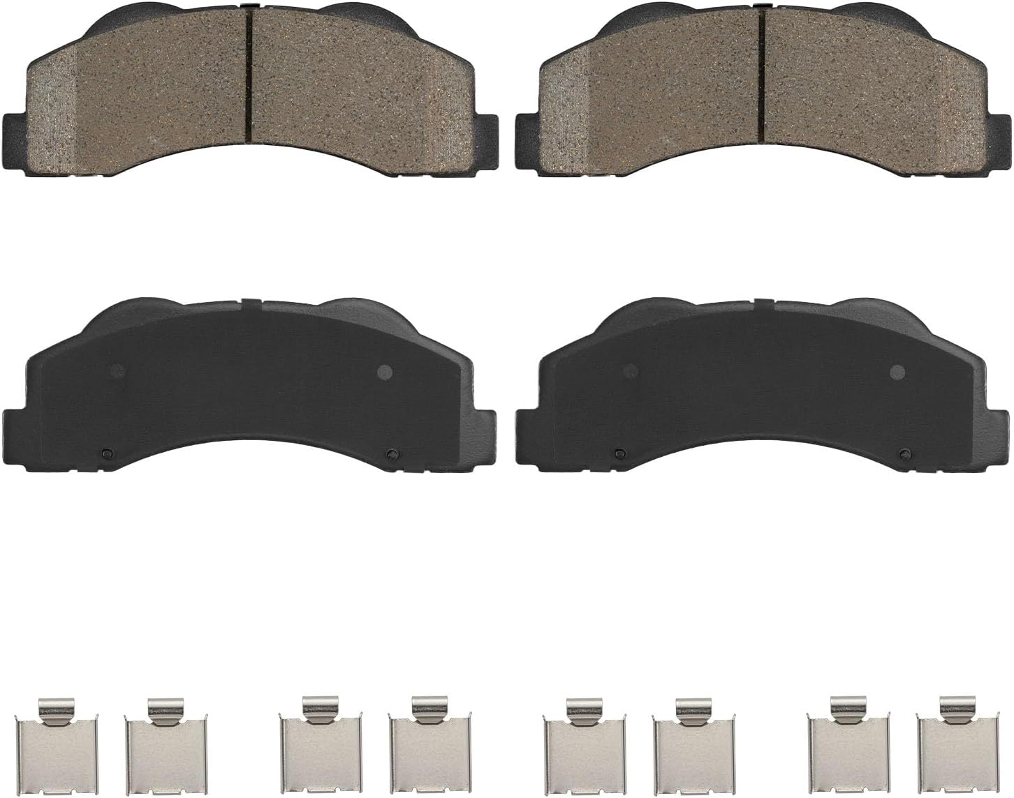KAX Front Brake Pads Kit for Ford F-150 2010-2020, Ford Expedition 2010-2021, Lincoln Navigator 2010-2021, D1414 Ceramic Disc Brake Pads Set, 4pcs
