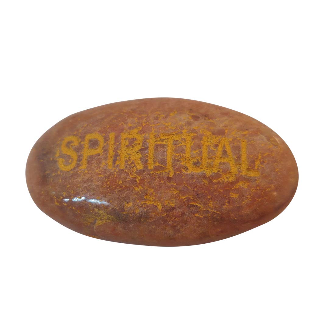 ShubhanjaliNatural Palm Stone Semi-Precious Stone Slogan Cabochons Oval Shape Gemstone for Pocke Reiki Crystal Healing Any 1 Piece