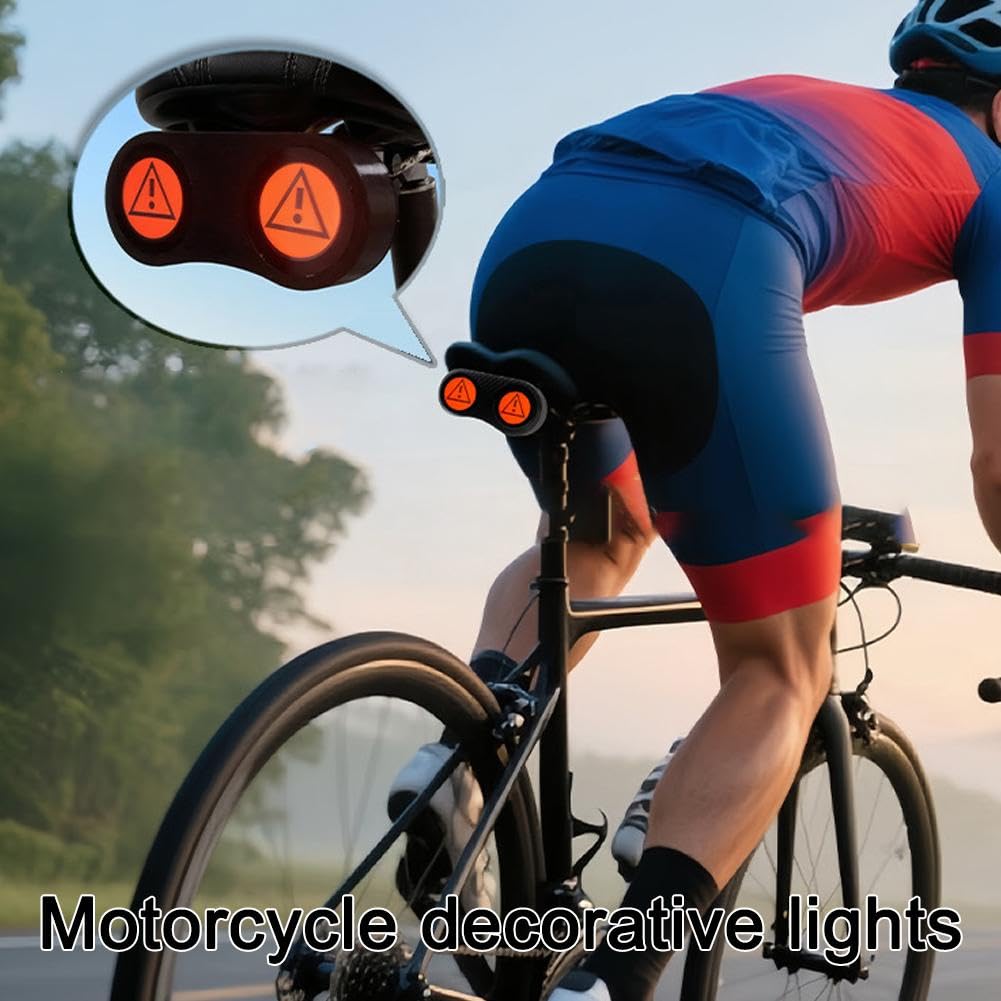 Luz trasera de la bicicleta de los ojos del demonio, luces traseras de la bicicleta de los ojos programables impermeables, luz trasera de la bicicleta de los ojos del diablo recargable USB inteligente